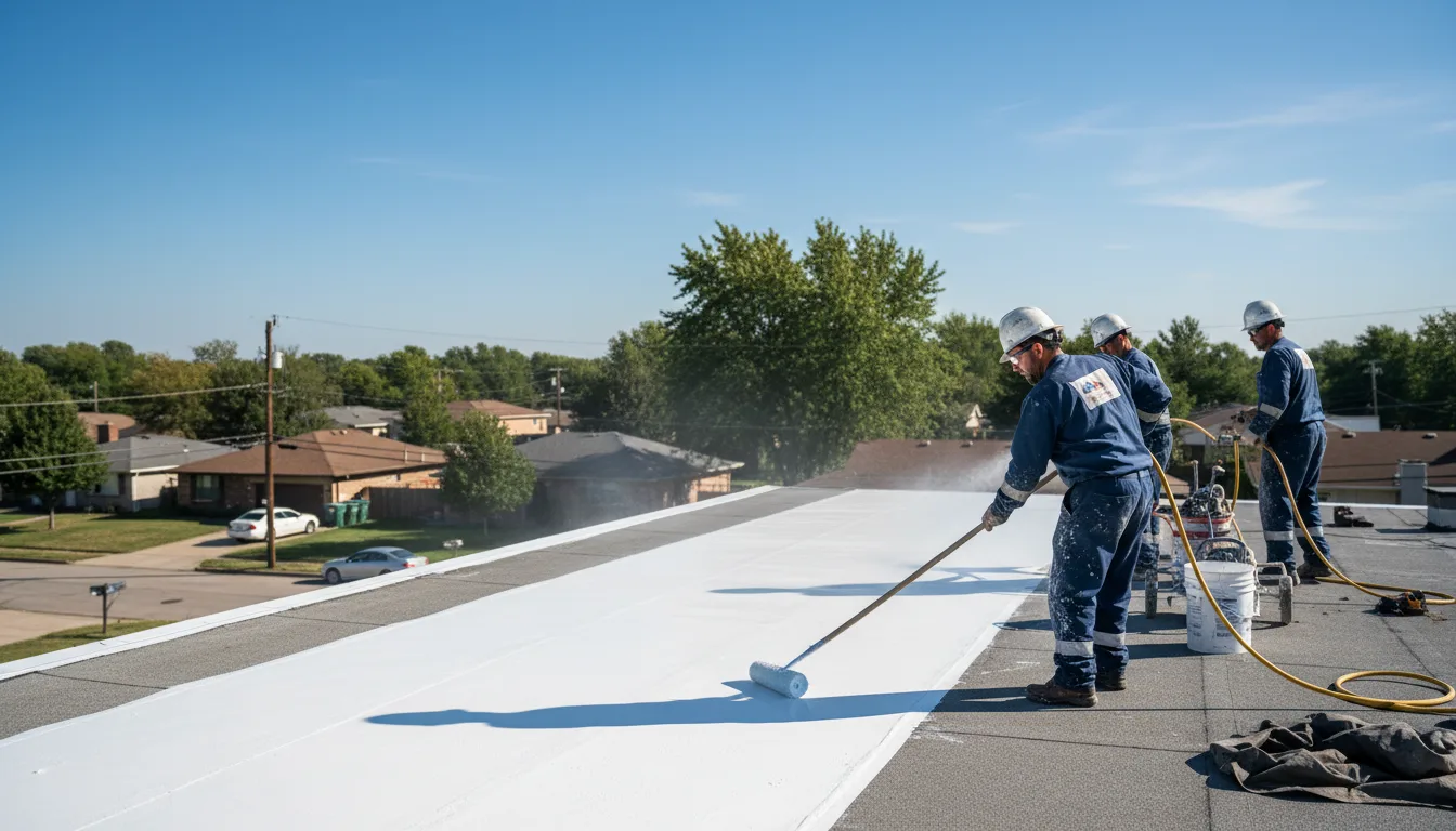 Commercial roof coating in Spur, TX near me
